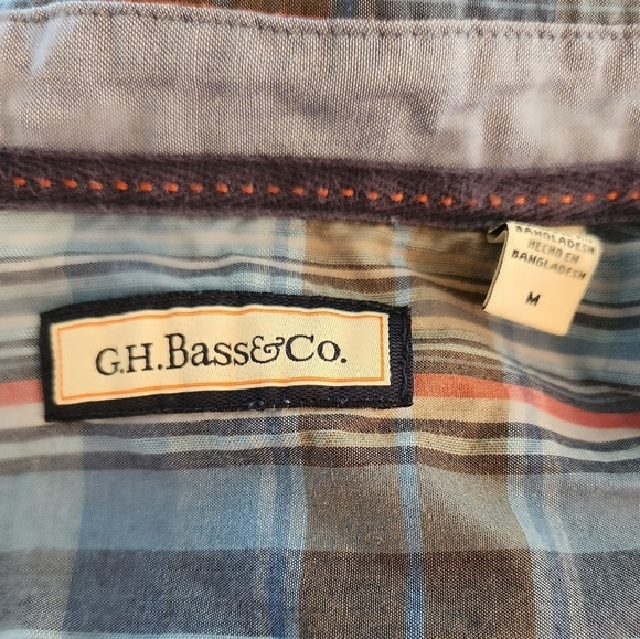 Vintage GH Bass & Co plaid button down shirt - Picture 7 of 8